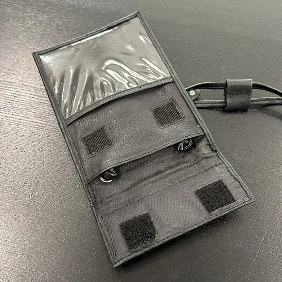 Harley-Davidson University Leather Bag with Clear ID Window